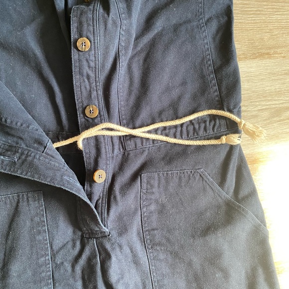 Navy blue jumpsuit with inside ties - Picture 4 of 4